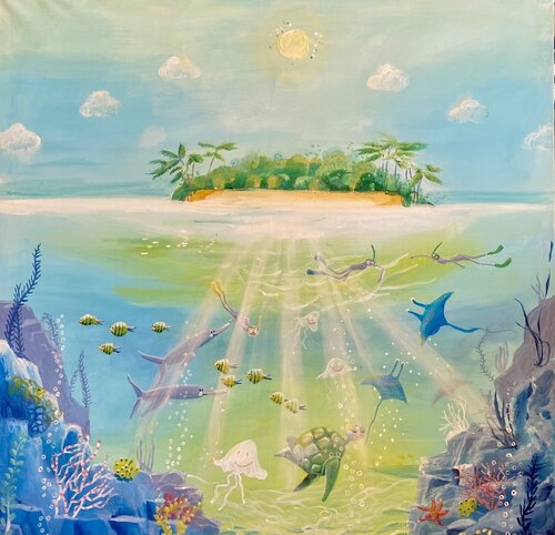 Paradise Island von Alexandra Krasuska, Malerei kaufen auf Singulart