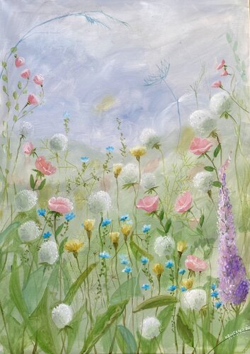 Sweet Candy Meadow von Alexandra Krasuska, Malerei kaufen auf Singulart