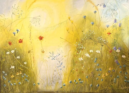 Summer Blues Things, 2 von Alexandra Krasuska, Malerei kaufen auf Singulart