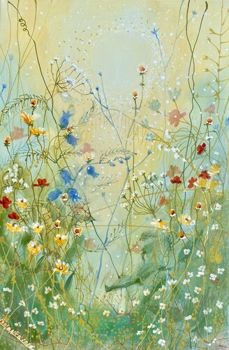 Warm Meadow de Alexandra Krasuska, Pintura a la venta en Singulart
