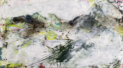 „Alpine Resonanz 03“ par Monika Eberharter, Peinture en vente sur Singulart