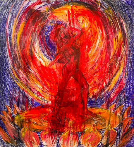 Vajrayogini de Wesley Cabral, Pintura a la venta en Singulart