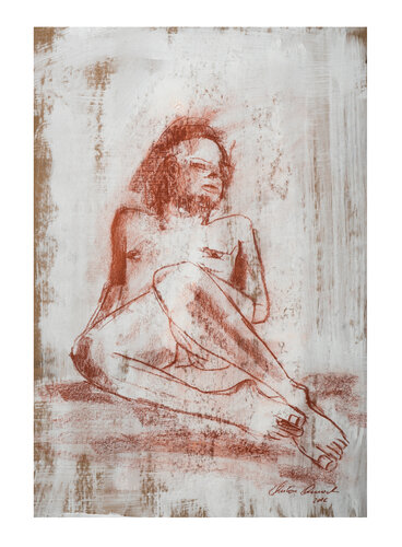 AKT Skizze sitzend by Anton Amort, Work on Paper for Sale on Singulart