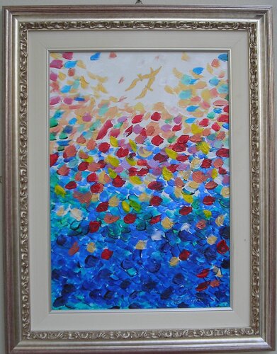 Gabbiani di Giuseppe Pitruzzello, Pittura in vendita su Singulart