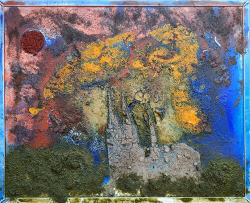 Der Dom zu Köln zu Zeiten des Weltenbrandes   opus 1398-70-87 de Matthias Hürten, Pintura a la venta en Singulart