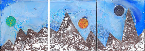 opus-1205ff-47-44 Triptychon di Matthias Hürten, Pittura in vendita su Singulart