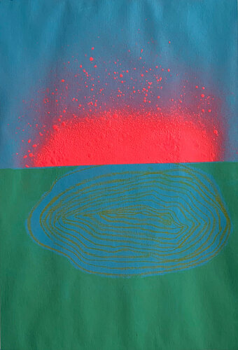 Neon river von Karin Teren Langová, Malerei kaufen auf Singulart