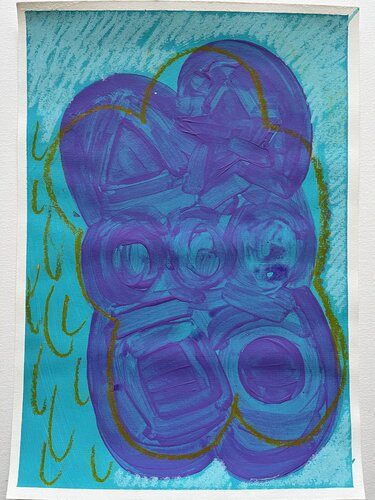 Sunny rain II. par Karin Teren Langová, Peinture en vente sur Singulart
