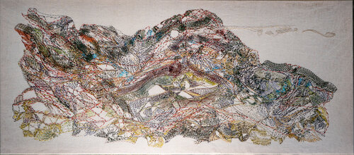 Munt Aur par Ursula Waldburger, Oeuvre textile en vente sur Singulart