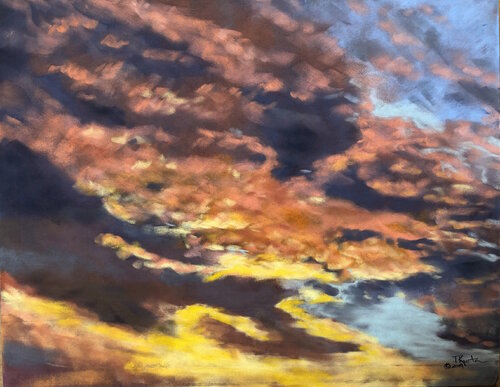 Sunset Drama di T Kurtz, Disegno in vendita su Singulart