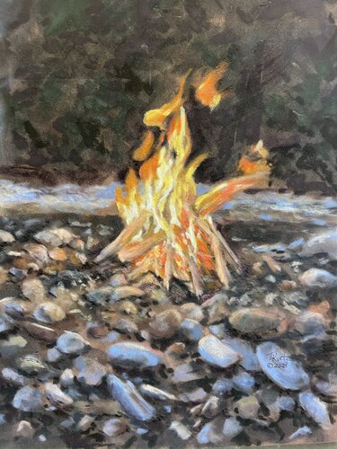 Glow at River's Edge di T Kurtz, Disegno in vendita su Singulart