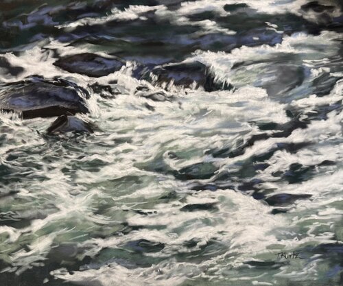 Travels in Shades of Blue by T Kurtz, 소묘 for Sale on Singulart