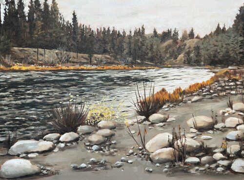 Late Fall On the River by T Kurtz, Painting for Sale on Singulart