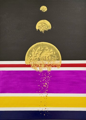 L'ORO IMPARA A CADERE di Cosmo Ucciferri, Pittura in vendita su Singulart