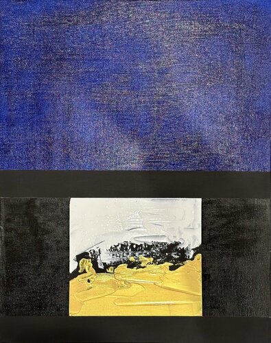SOGLIA DEL COLORE IV - BLU van Cosmo Ucciferri, Schilderij te koop op Singulart