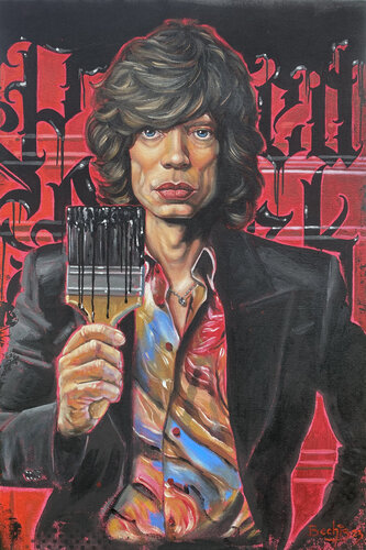 Painted black von Ettore Bechis, Malerei kaufen auf Singulart