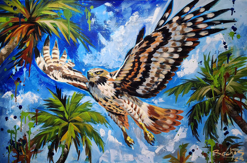 Flight Over Paradise von Ettore Bechis, Malerei kaufen auf Singulart