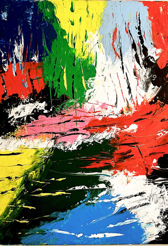 LES VAGUES van Maryse BLANC, Schilderij te koop op Singulart
