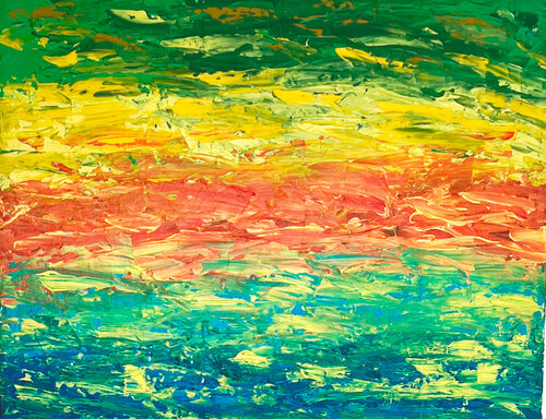 FOND  MARIN by Maryse BLANC, Painting for Sale on Singulart