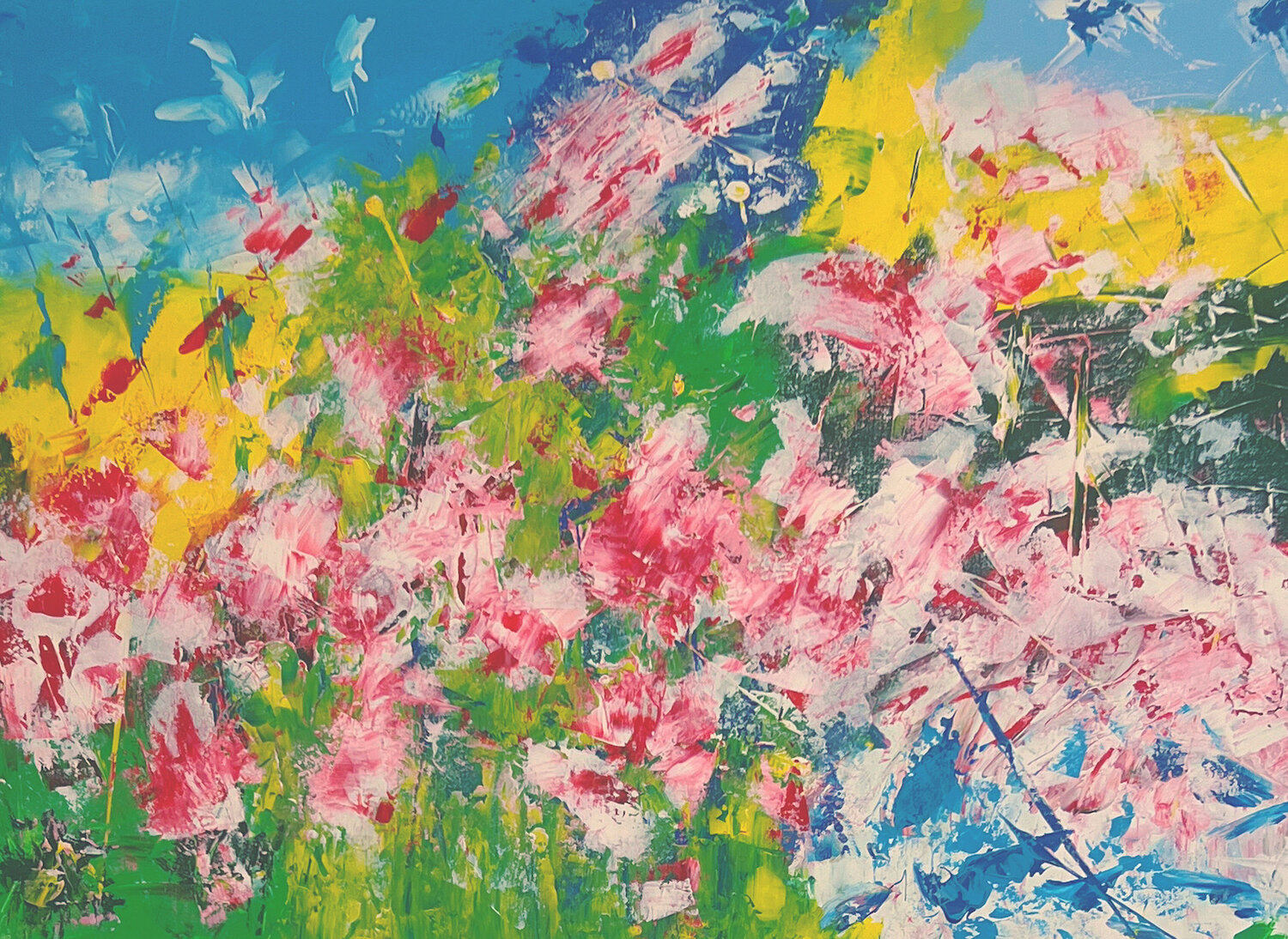 PRINTEMPS Maryse BLANC Dipinto originale in vendita