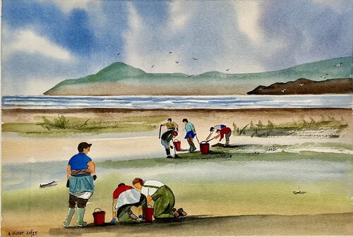 Galicia Mariscadoras von Alberto Piret, Malerei kaufen auf Singulart