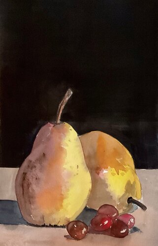 Bodegon. Petras y Uvas von Alberto Piret, Werk auf Papier kaufen auf Singulart