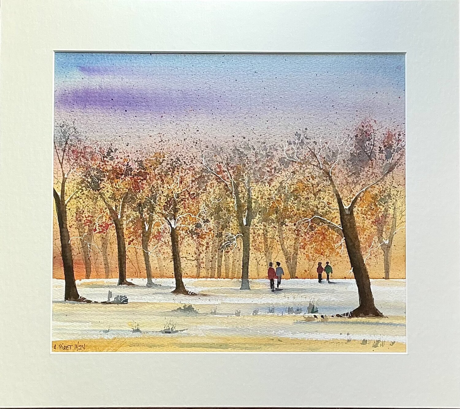 Paisaje de invierno Alberto Piret