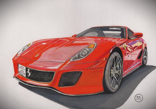 Ferrari 599 GTB Fiorano von Pierre Bayet, Zeichnungen kaufen auf Singulart