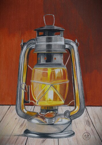 Lampe à pétrole de Pierre Bayet, Dibujo a la venta en Singulart
