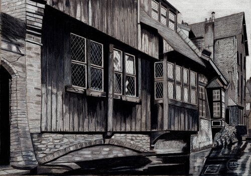 Bruges de Pierre Bayet, Dibujo a la venta en Singulart