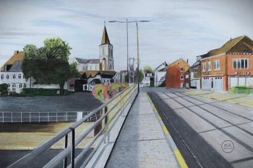 Pont de Barvaux par Pierre Bayet, Dessin en vente sur Singulart