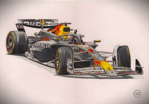 Red Bull RB20 von Pierre Bayet, Zeichnungen kaufen auf Singulart