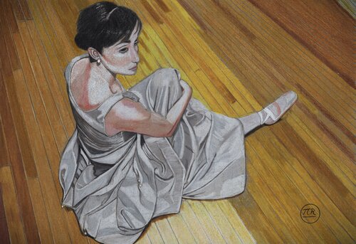 Danseuse sur le parquet by Pierre Bayet, Drawing for Sale on Singulart
