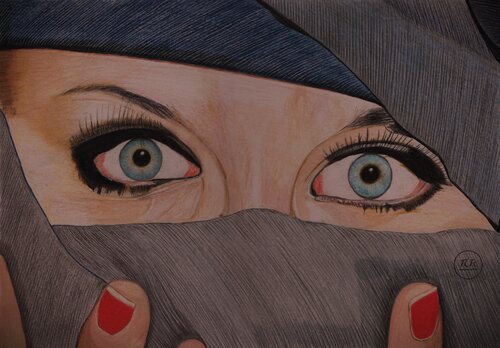 Regard d'orient van Pierre Bayet, Tekening te koop op Singulart