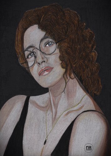 Femme à lunettes by Pierre Bayet, Drawing for Sale on Singulart