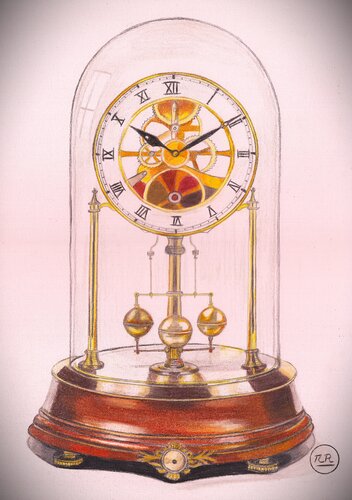 Le temps sous verre. de Pierre Bayet, Dibujo a la venta en Singulart
