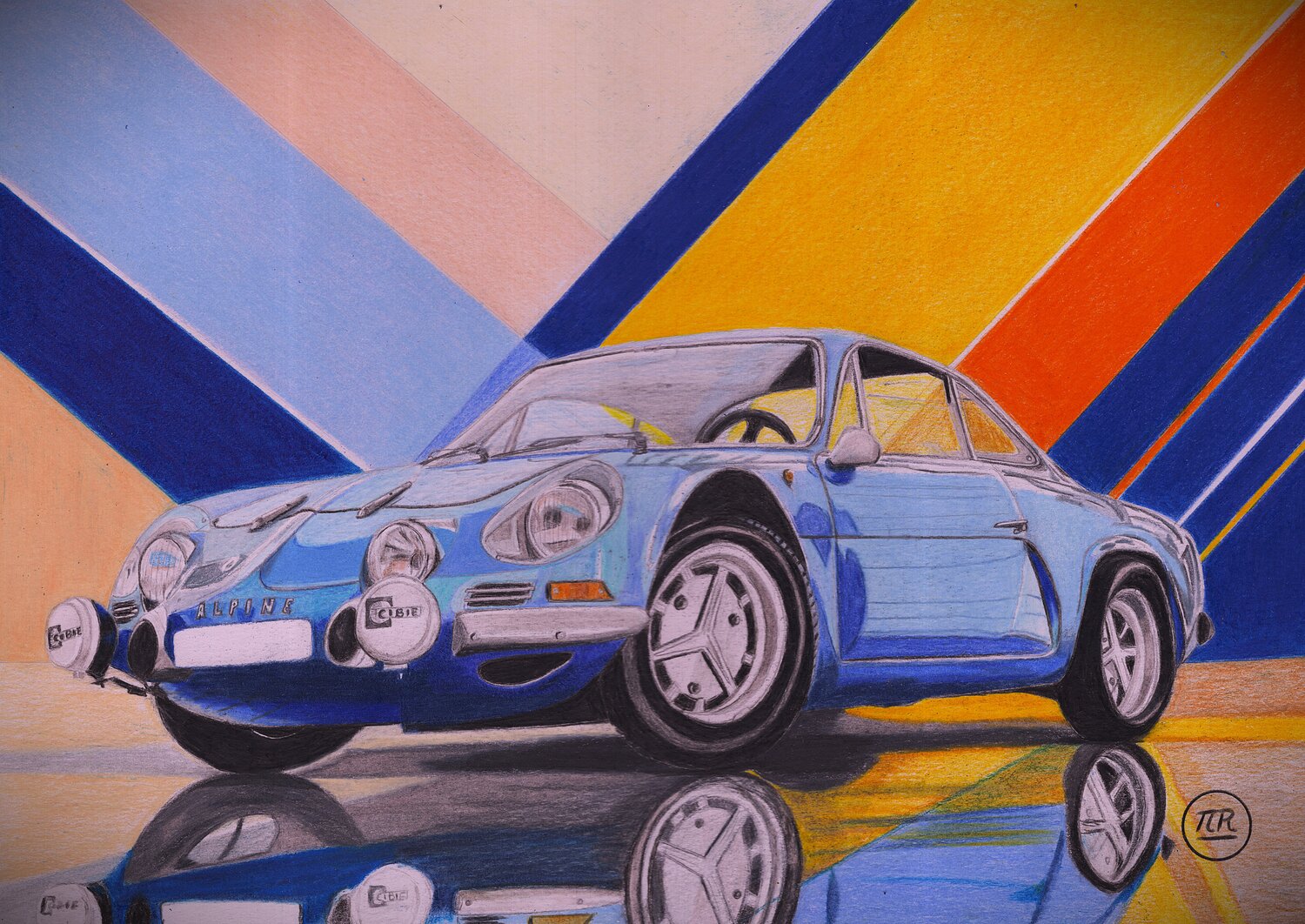Alpine en lumière Pierre Bayet Disegno in vendita