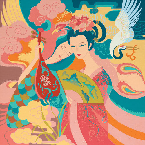 Girlfriends de Dejo Toyist, Pintura a la venta en Singulart