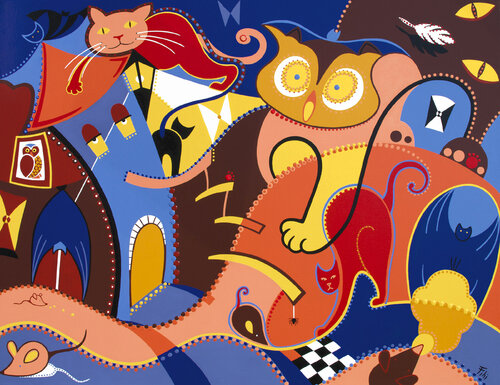 Silent Intruders de Dejo Toyist, Pintura a la venta en Singulart