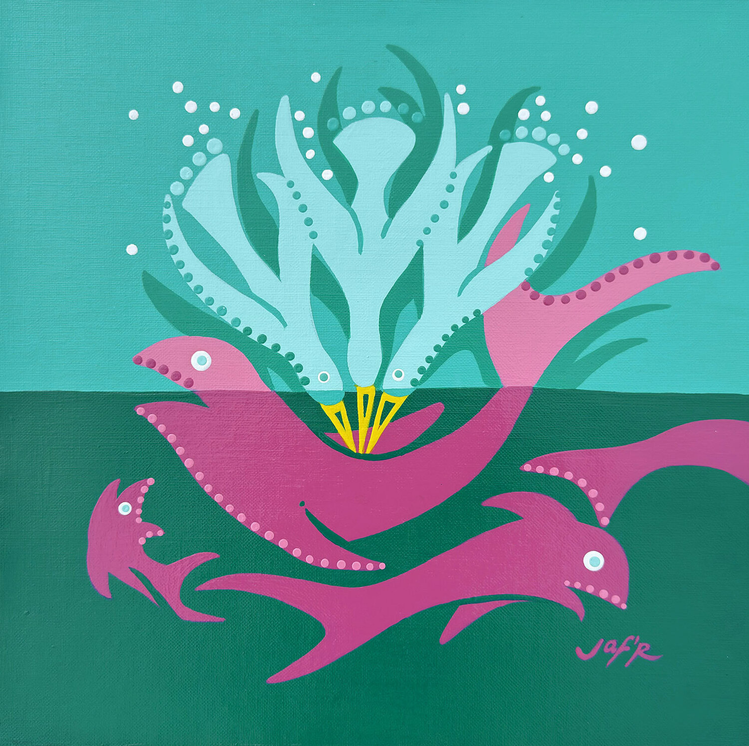Sea Flowers Dejo Toyist Original painting for sale