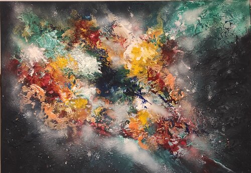 Vesmir van Martina Hubáčková, Schilderij te koop op Singulart