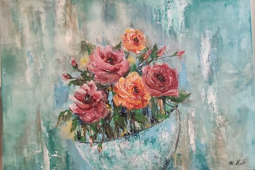 Roses di Martina Hubáčková, Pittura in vendita su Singulart