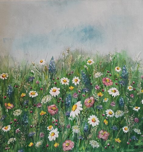 Louka di Martina Hubáčková, Pittura in vendita su Singulart