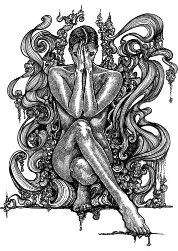 Meditate di Kirsten Guerin, Disegno in vendita su Singulart