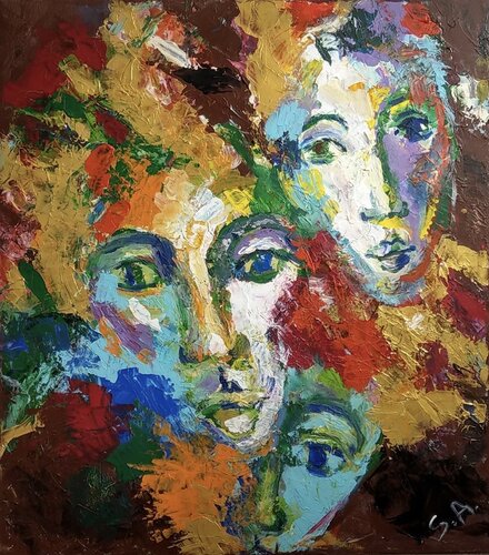 In Search Of Self van Stefania Fiedler, Schilderij te koop op Singulart