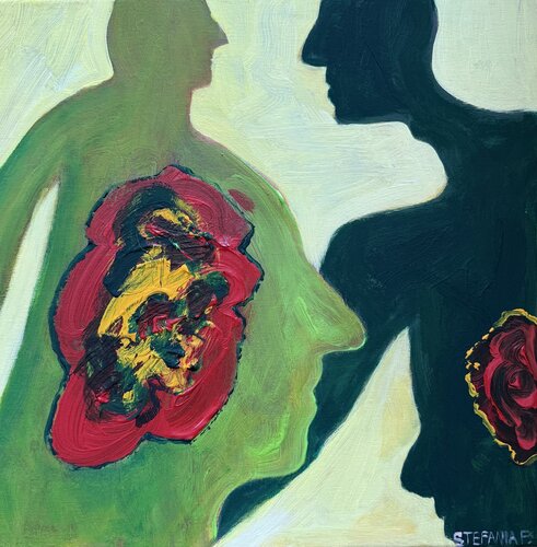 Inner Exchange van Stefania Fiedler, Schilderij te koop op Singulart