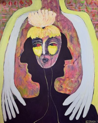 Embraced by light par Stefania Fiedler, Peinture en vente sur Singulart