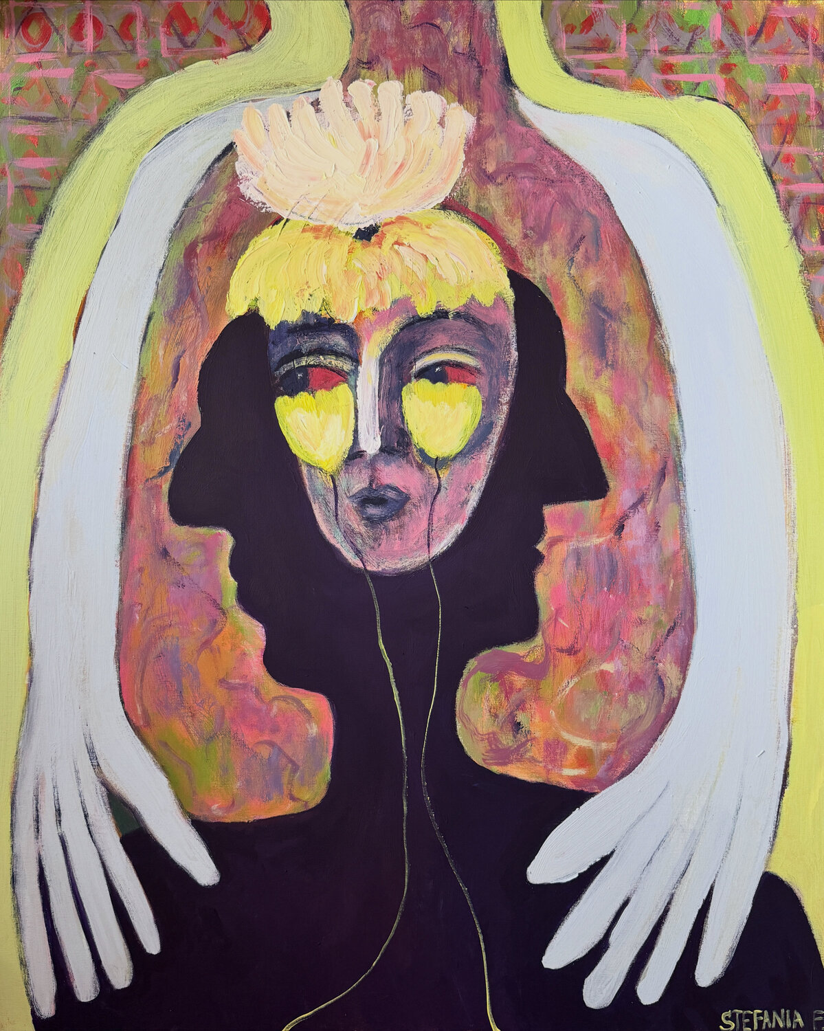 Embraced by light Stefania Fiedler Dipinto originale in vendita