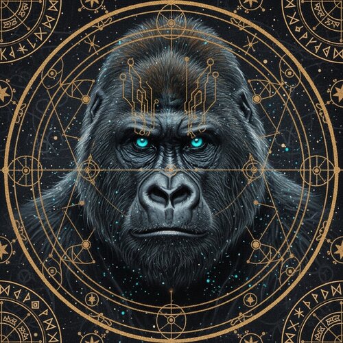 Silent Sovereign Gorilla @SingulartOfficial von Paz Jivanji, Digital kaufen auf Singulart