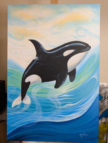 Spirit of the Orca von Sidney Muniz, Malerei kaufen auf Singulart